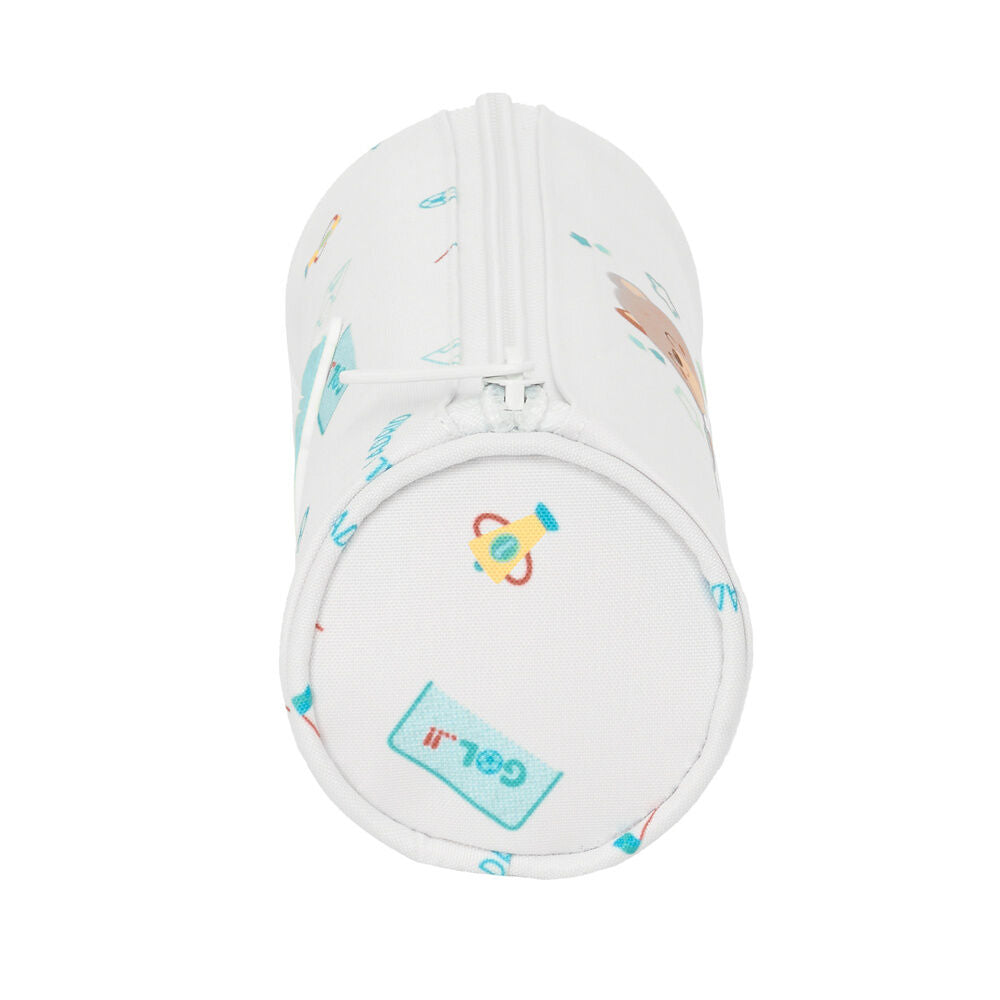 Portatodo tubular blanco Baby Real Madrid con osito - 3