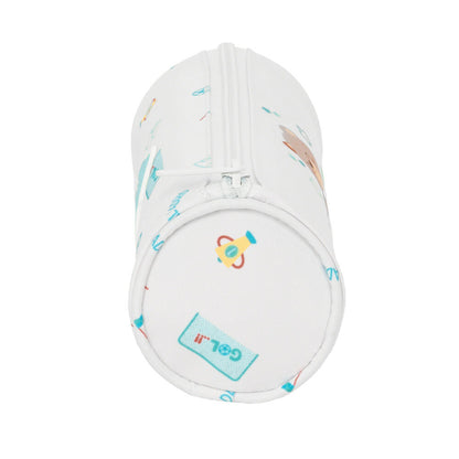 Portatodo tubular blanco Baby Real Madrid con osito - 3