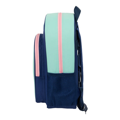 Mochila Mr. Wonderful azul marino y verde menta con estampado de aguacates - 3