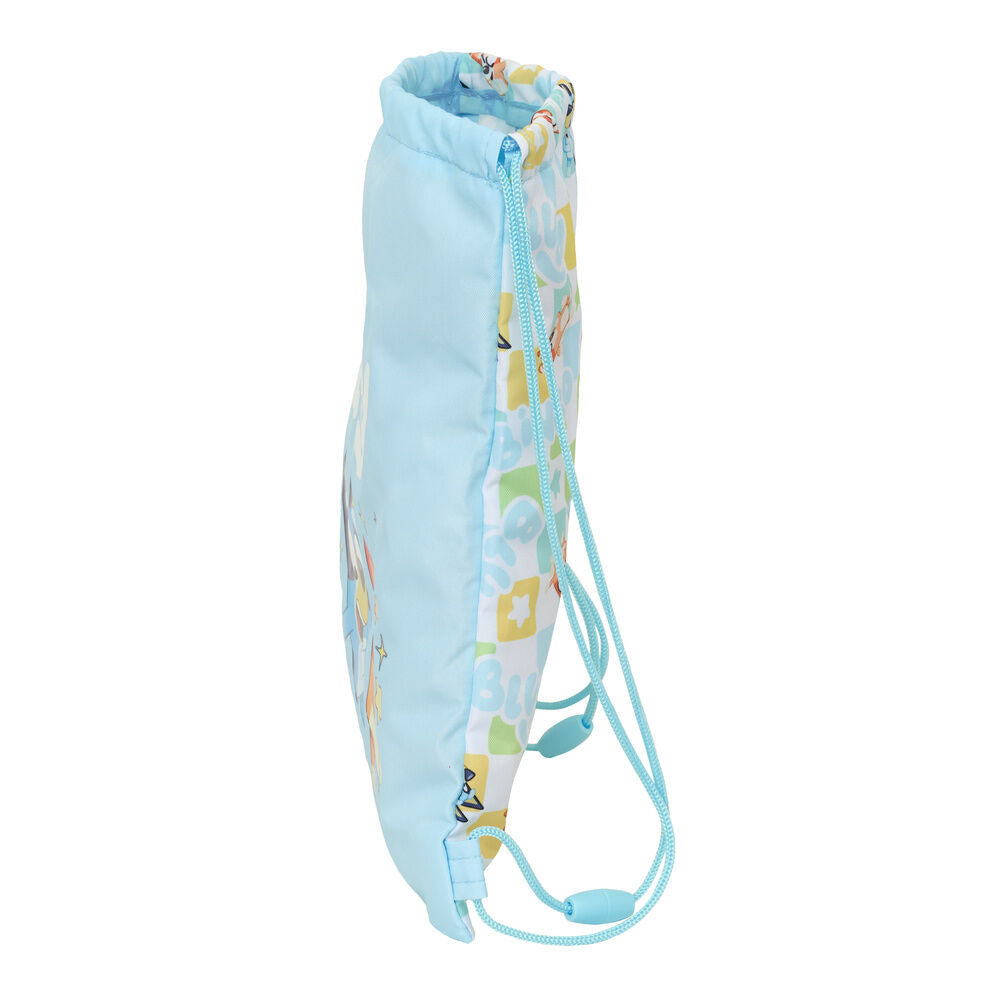 Saco azul de Bluey con cordones y personajes estampados - 3
