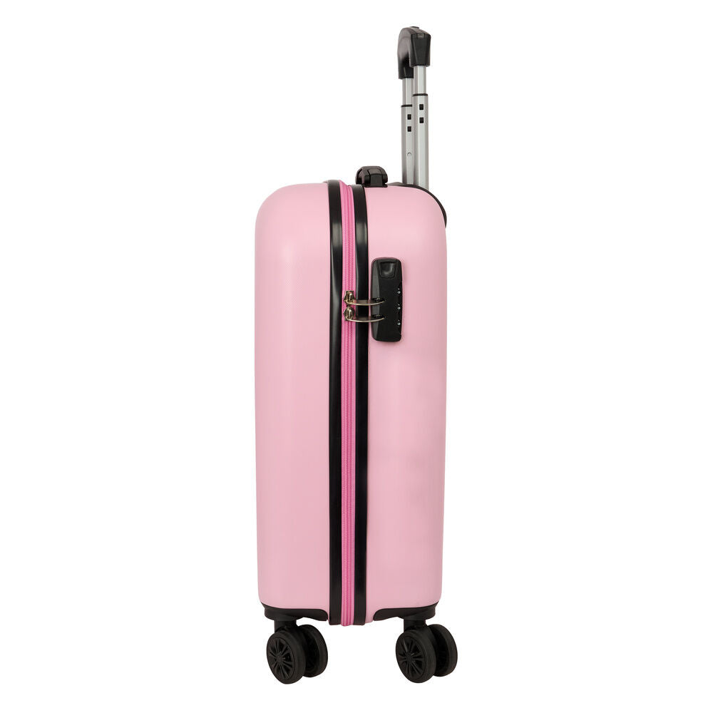 Maleta trolley rosa Snoopy con ruedas y asa telescópica - 3