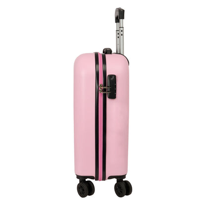 Maleta trolley rosa Snoopy con ruedas y asa telescópica - 3