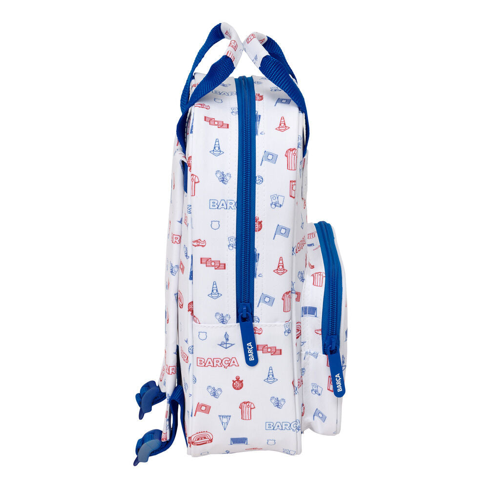 Mochila Baby F.C. Barcelona blanca con escudo del Barça - 3
