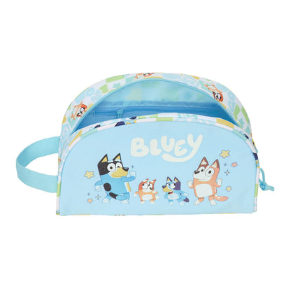 Neceser azul Bluey SAFTA con asa lateral y personajes ilustrados - 4