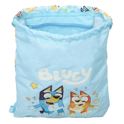 Saco azul de Bluey con cordones y personajes estampados - 4
