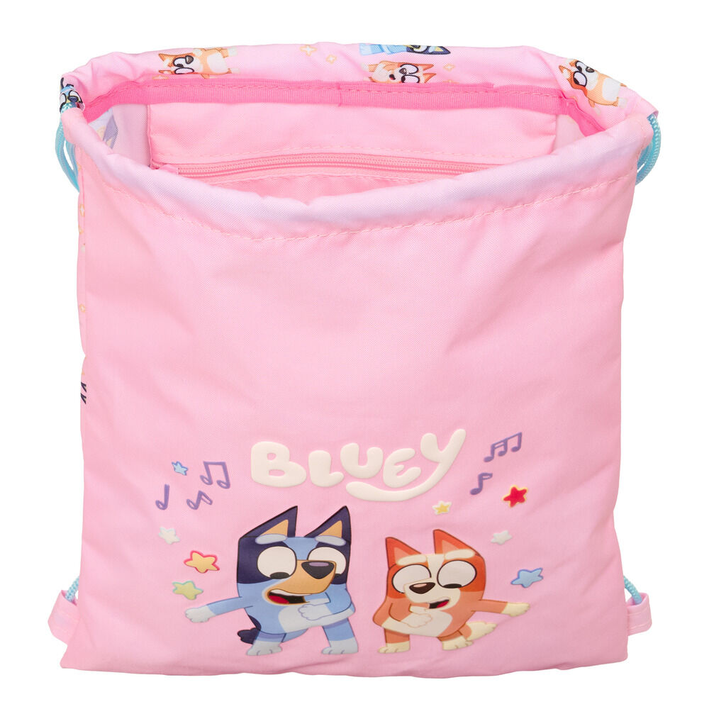 Saco rosa Dance Bluey de SAFTA con Bluey y Bingo - 4