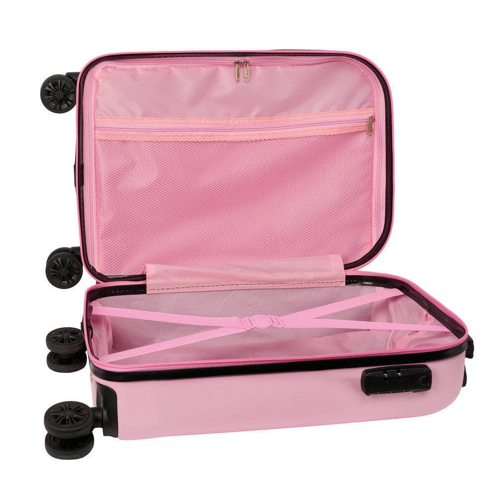 Maleta trolley rosa Snoopy con ruedas y asa telescópica - 5