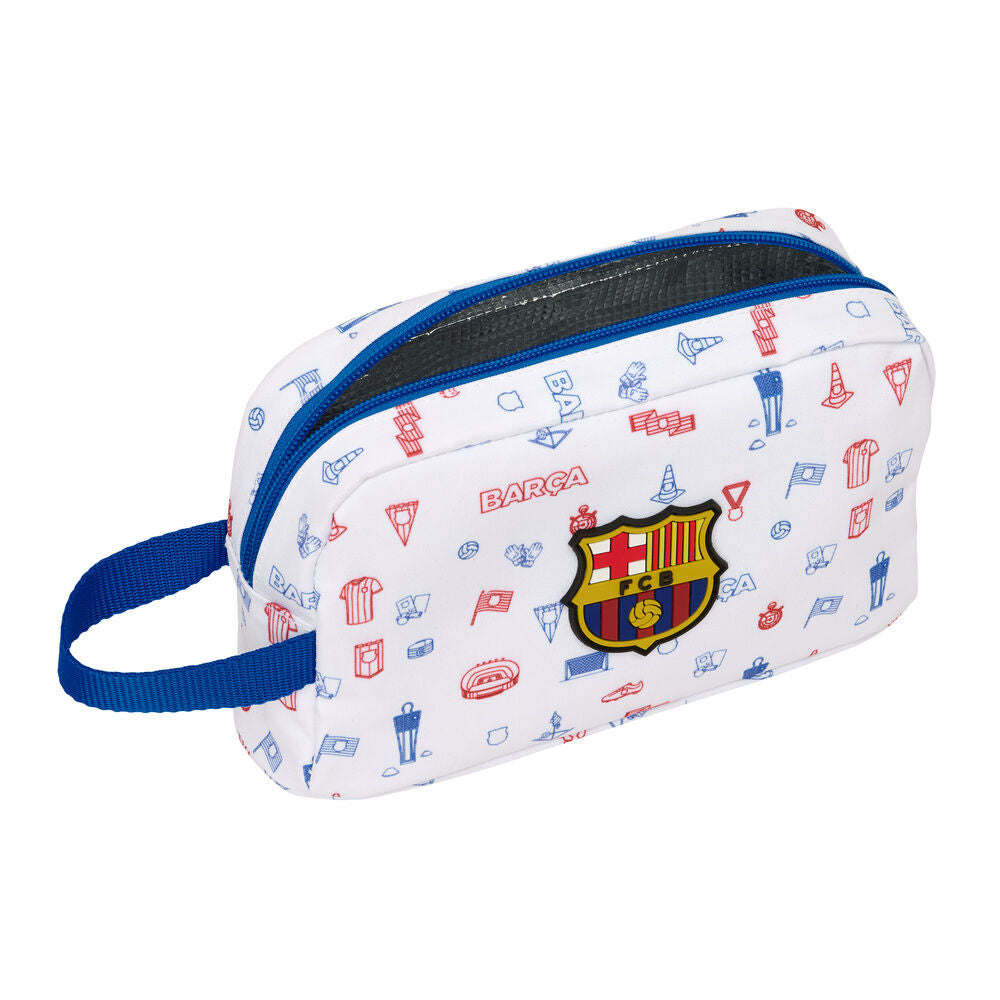 Portadesayunos térmico Baby F.C. Barcelona blanco con escudo y asa lateral - 4