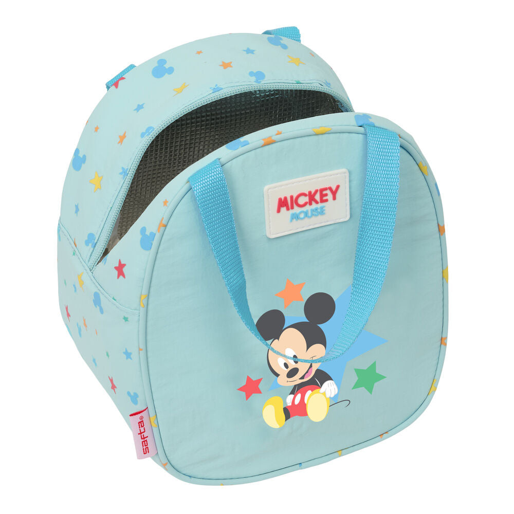 Bolsa portameriendas térmica azul Baby Mickey con estampado de estrellas - 4