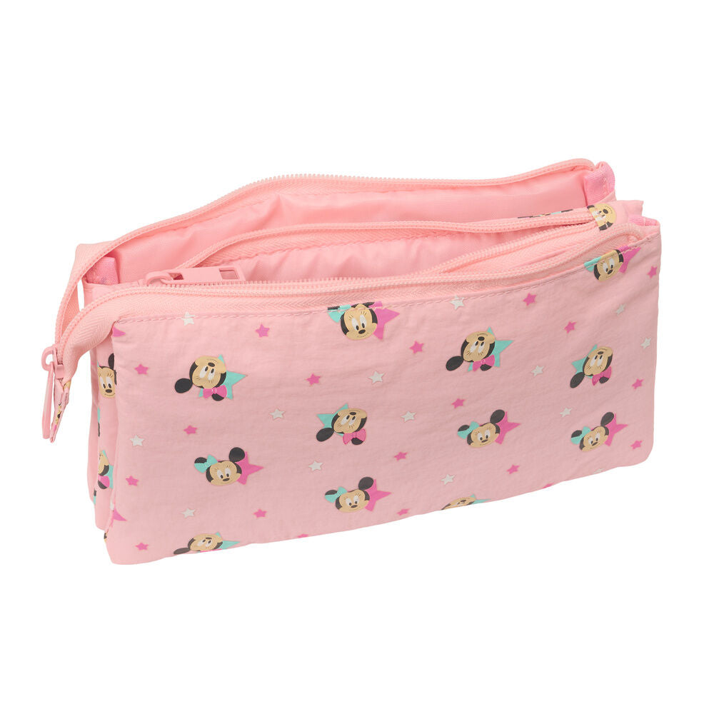 Portatodo triple rosa Baby Minnie Disney SAFTA - 3