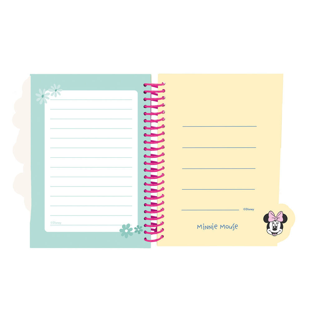 Cuaderno A5 rosa de Minnie Mouse Disney con espiral - 4