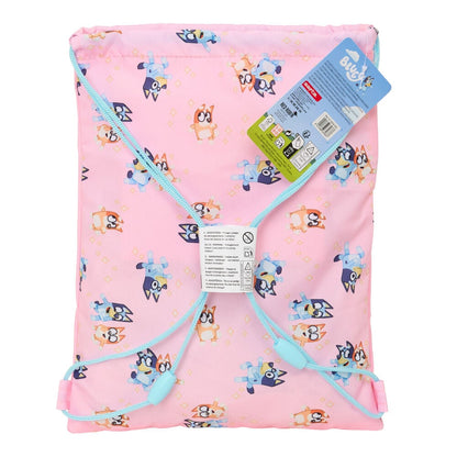 Saco rosa Dance Bluey de SAFTA con Bluey y Bingo - 5