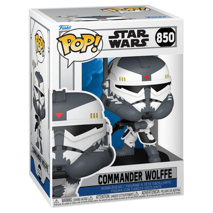 Figura Funko POP! Star Wars Commander Wolffe con armadura blanca y gris - 2