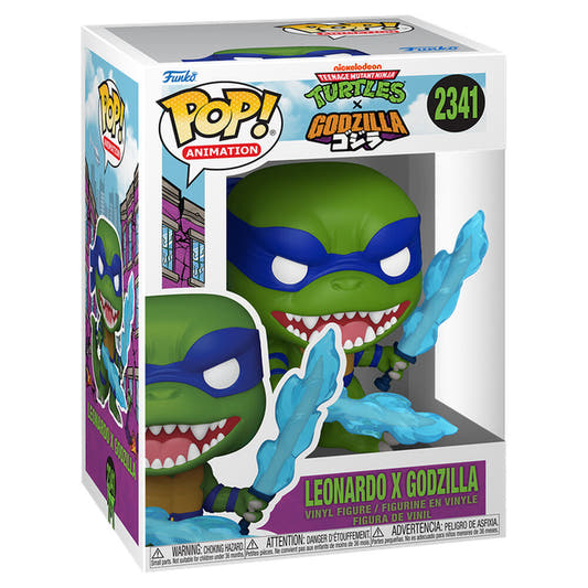 Figura Funko POP! Leonardo x Godzilla con antifaz azul y armas azules - 2