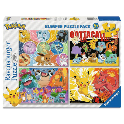 Pack Ravensburger de 4 puzzles Pokémon de 100 piezas