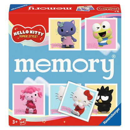 Juego Memory Ravensburger de Hello Kitty Super Style con 64 cartas