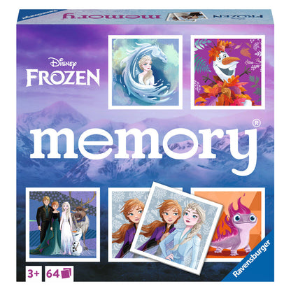 Juego Memory Ravensburger de Disney Frozen con 64 cartas ilustradas