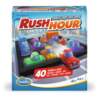 Juego de mesa Rush Hour con vehículos en un atasco