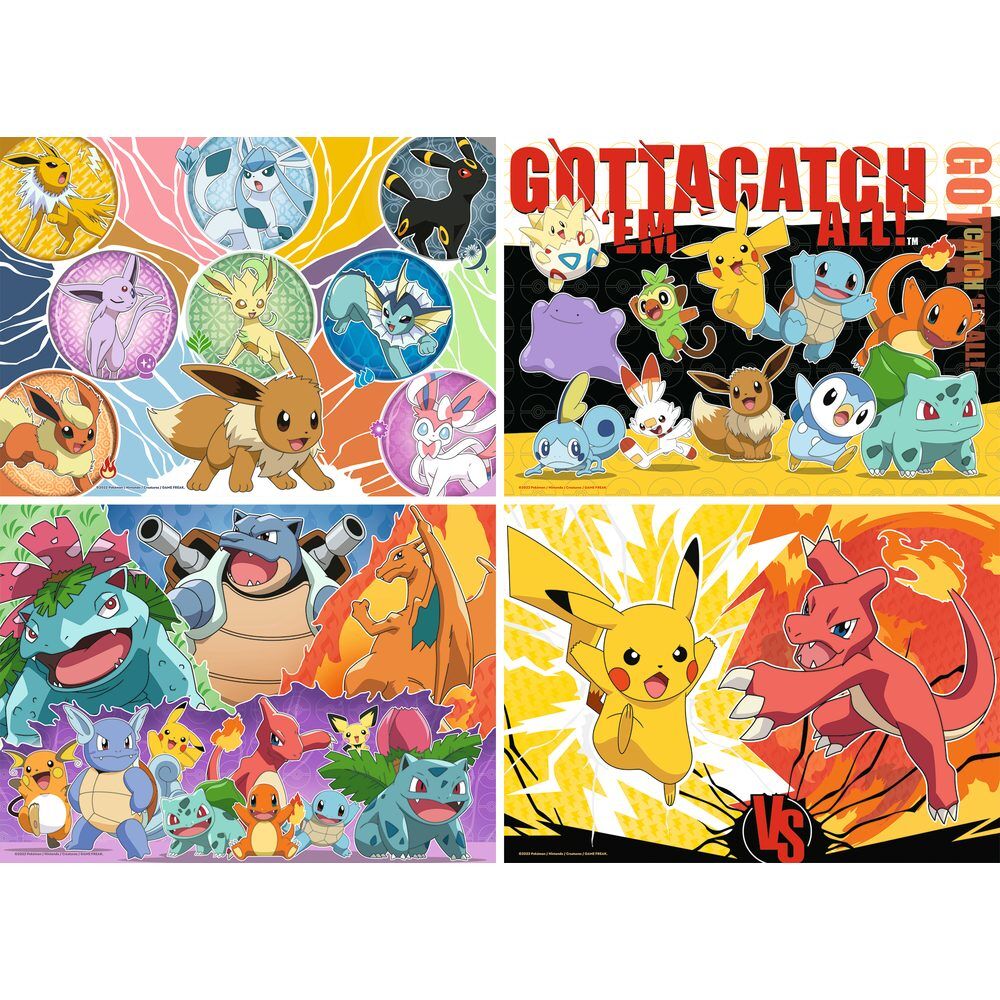 Pack Ravensburger de 4 puzzles Pokémon de 100 piezas - 2