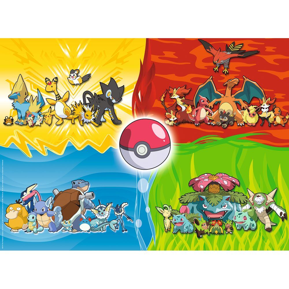 Puzzle Pokémon XXL Ravensburger de 150 piezas con Pikachu y varios Pokémon - 2