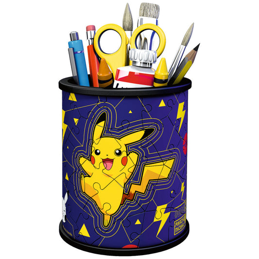Puzzle 3D portalápices Pokémon con diseño de Pikachu - 2