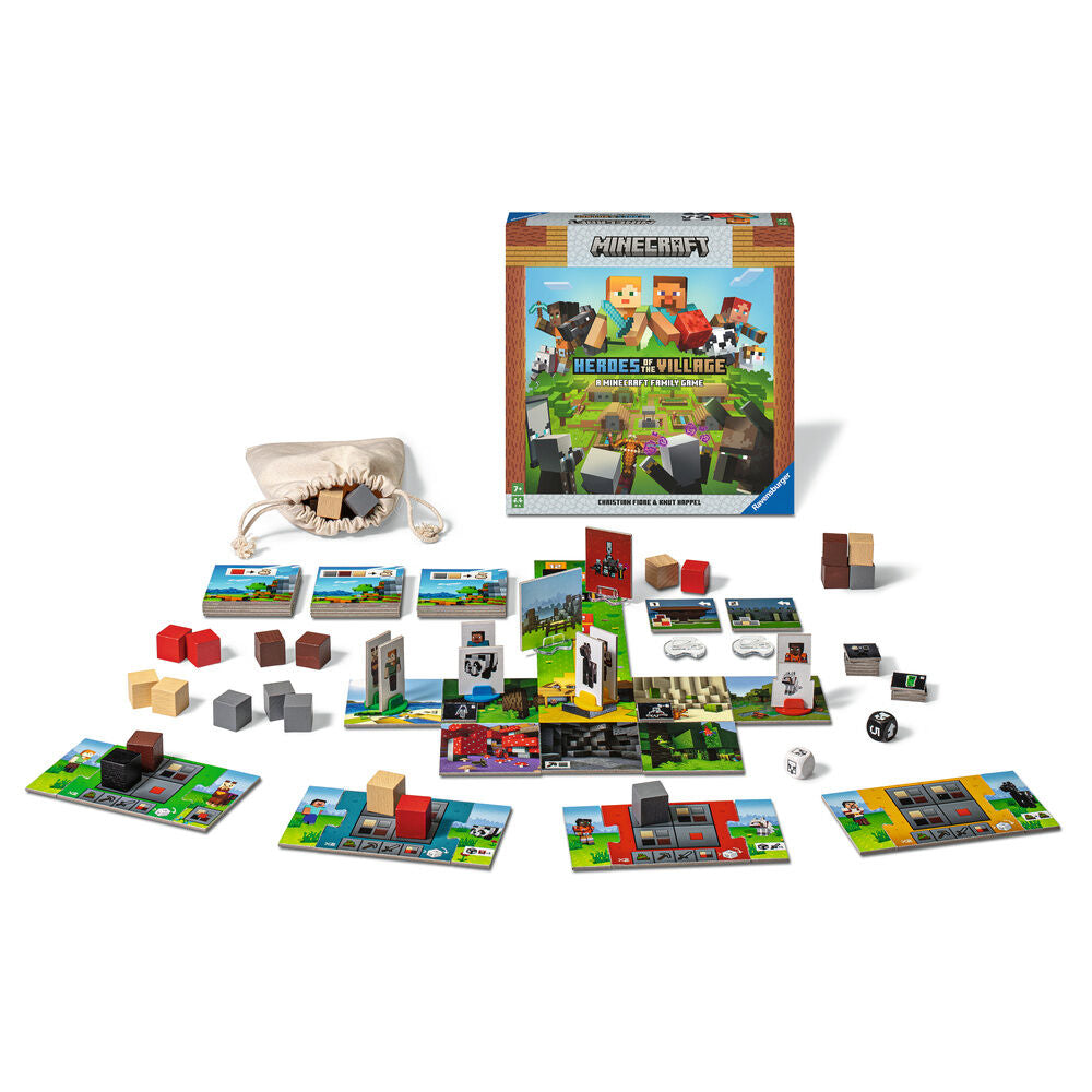 Juego de mesa Minecraft Heroes of the Village de Ravensburger - 2