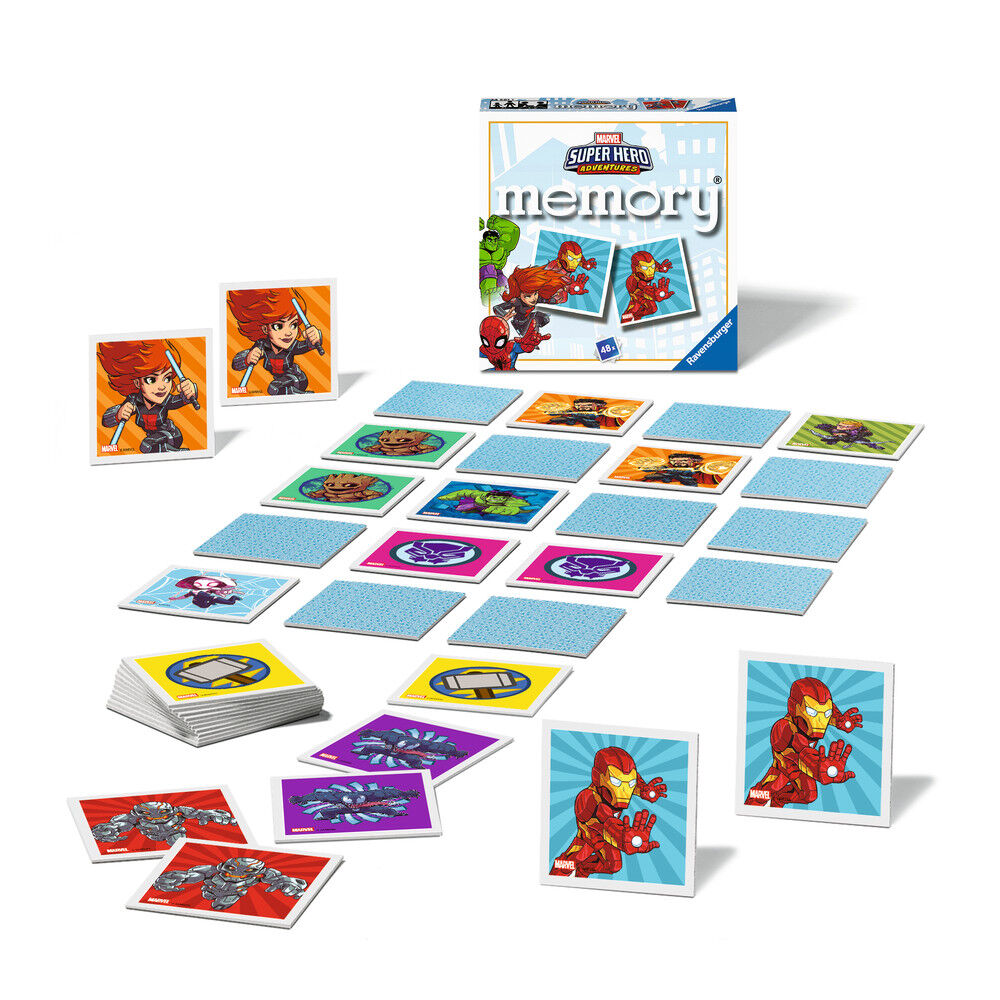 Juego Memory Pocket Marvel Super Hero Adventures de Ravensburger - 2