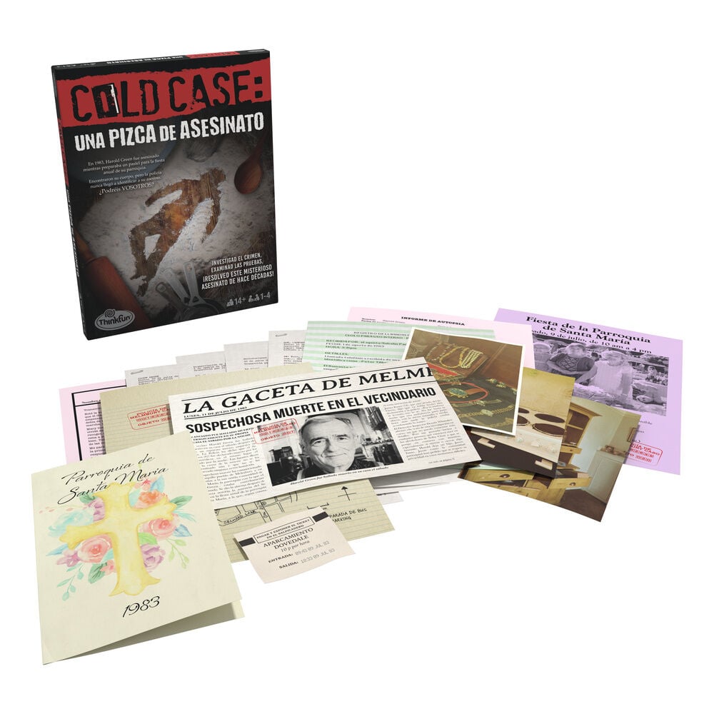 Juego de mesa Cold Case Una pizca de asesinato con expediente y pruebas de investigación