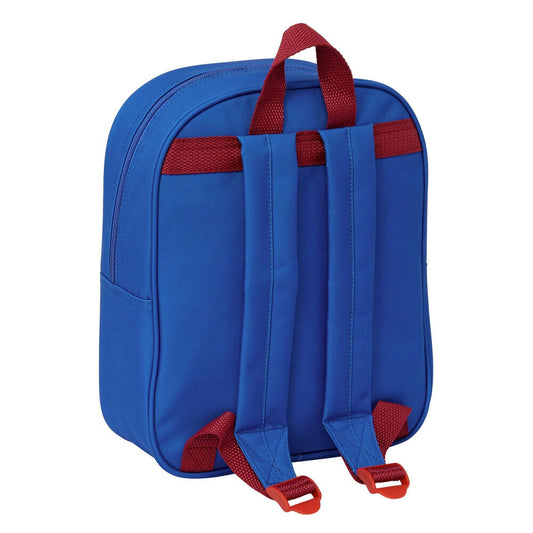 Mochila 3D azul del F.C. Barcelona con escudo y texto Barça - 5