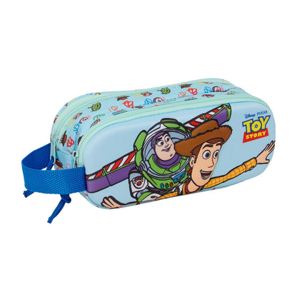 Portatodo doble 3D de Toy Story con Woody y Buzz Lightyear