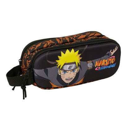 Portatodo doble 3D de Naruto Shippuden con dos cremalleras