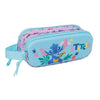 Portatodo doble 3D de Stitch Disney en azul y lila
