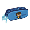 Portatodo 3D doble azul de Harry Potter con dos cremalleras
