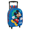Trolley escolar azul de Mickey Disney con frontal 3D