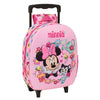 Trolley rosa 3D de Minnie Disney con asa extensible