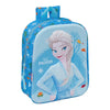 Mochila 3D Frozen Disney azul con ilustración de Elsa