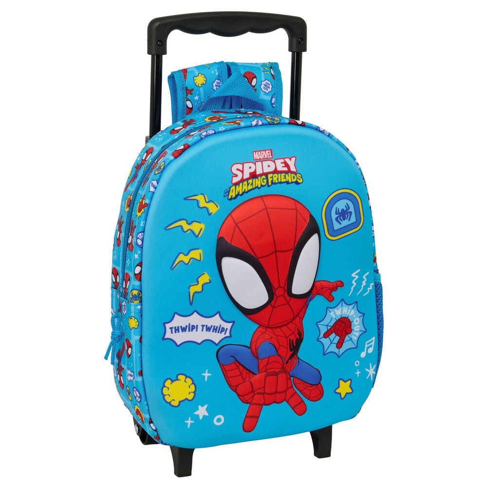 Trolley mochila 3D azul de Spidey Marvel SAFTA
