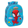 Mochila 3D azul de Spidey Marvel con bolsillo lateral