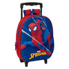 Trolley escolar 3D de Spider-Man Marvel en rojo y azul