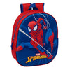 Mochila 3D Spider-Man Marvel azul y roja con bolsillo lateral