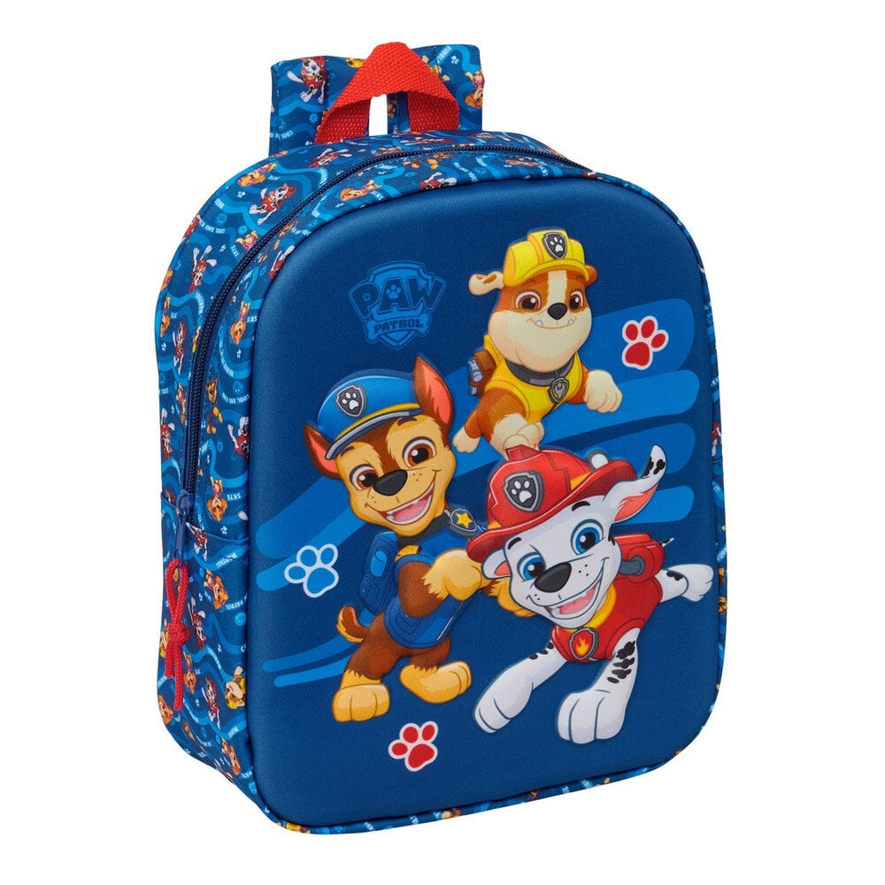 Mochila 3D azul de Paw Patrol con Chase, Marshall y Rubble