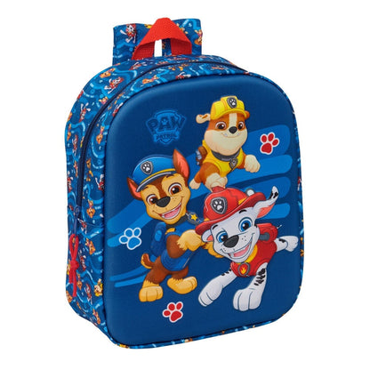 Mochila 3D azul de Paw Patrol con Chase, Marshall y Rubble