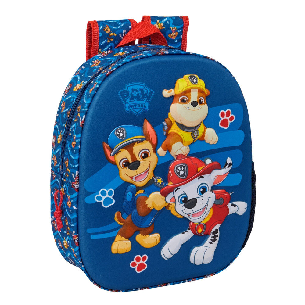 Mochila azul 3D de Paw Patrol con personajes de la Patrulla Canina