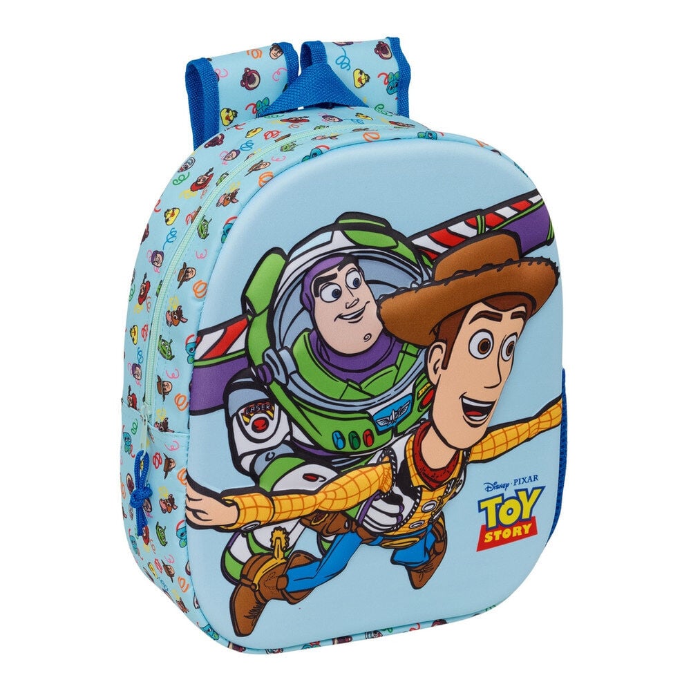 Mochila 3D azul de Toy Story con Woody y Buzz Lightyear