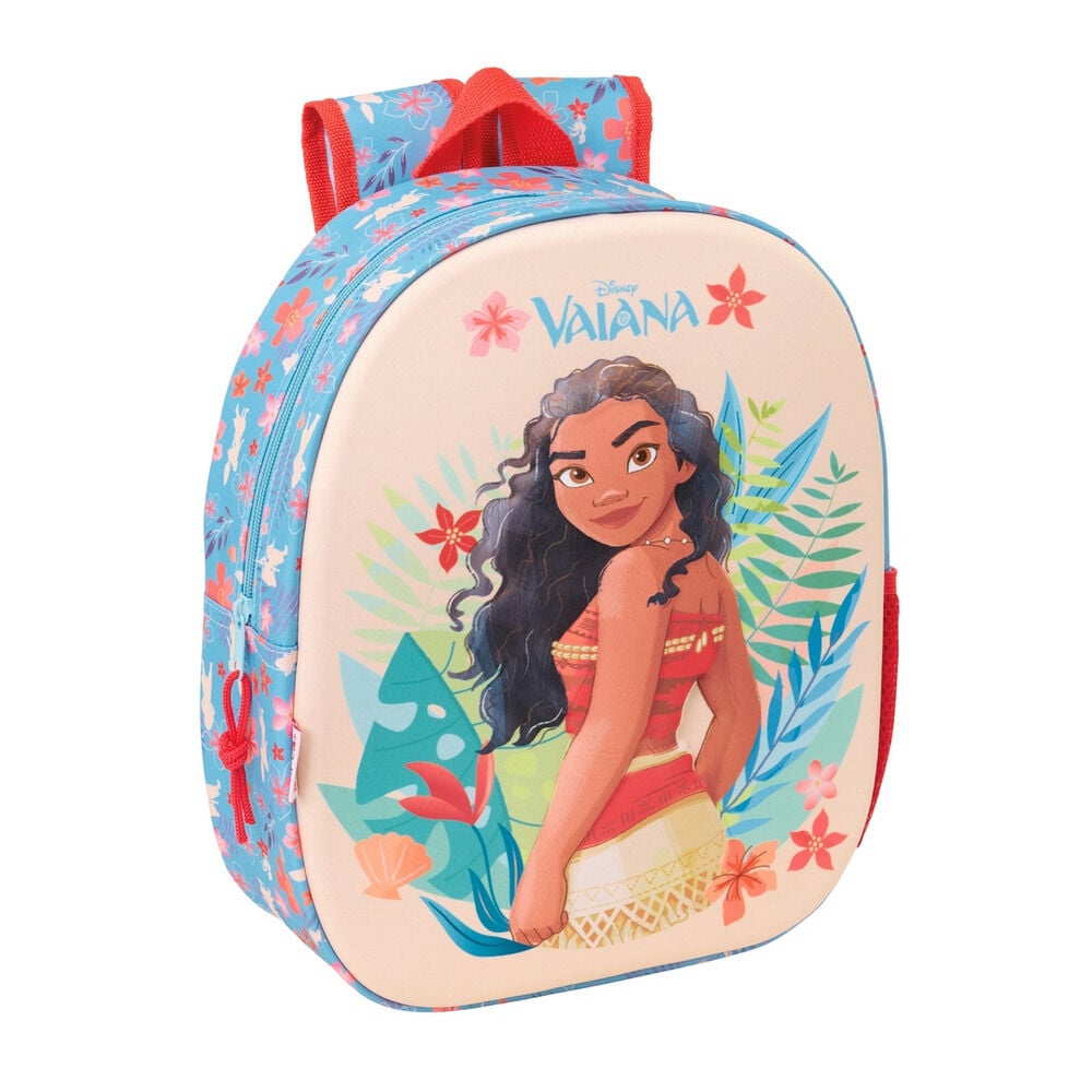 Mochila 3D Disney Vaiana con estampado floral