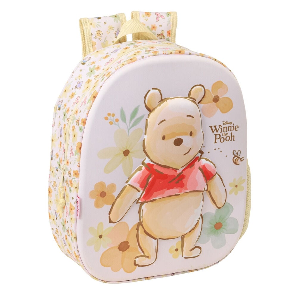 Mochila 3D Disney de Winnie the Pooh con estampado floral