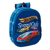 Mochila 3D azul Hot Wheels Speed Club con coches de carreras