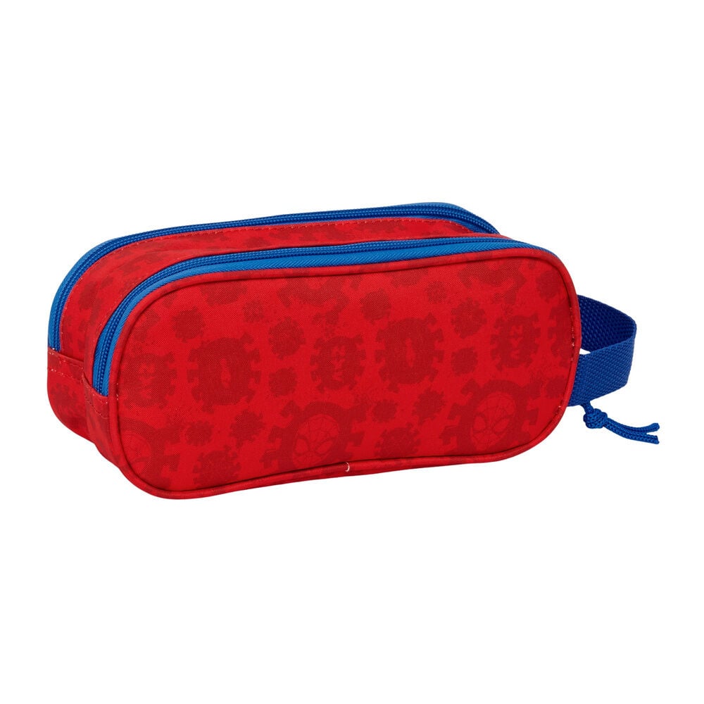 Portatodo doble 3D azul y rojo de Spider-Man Marvel con asa lateral - 2