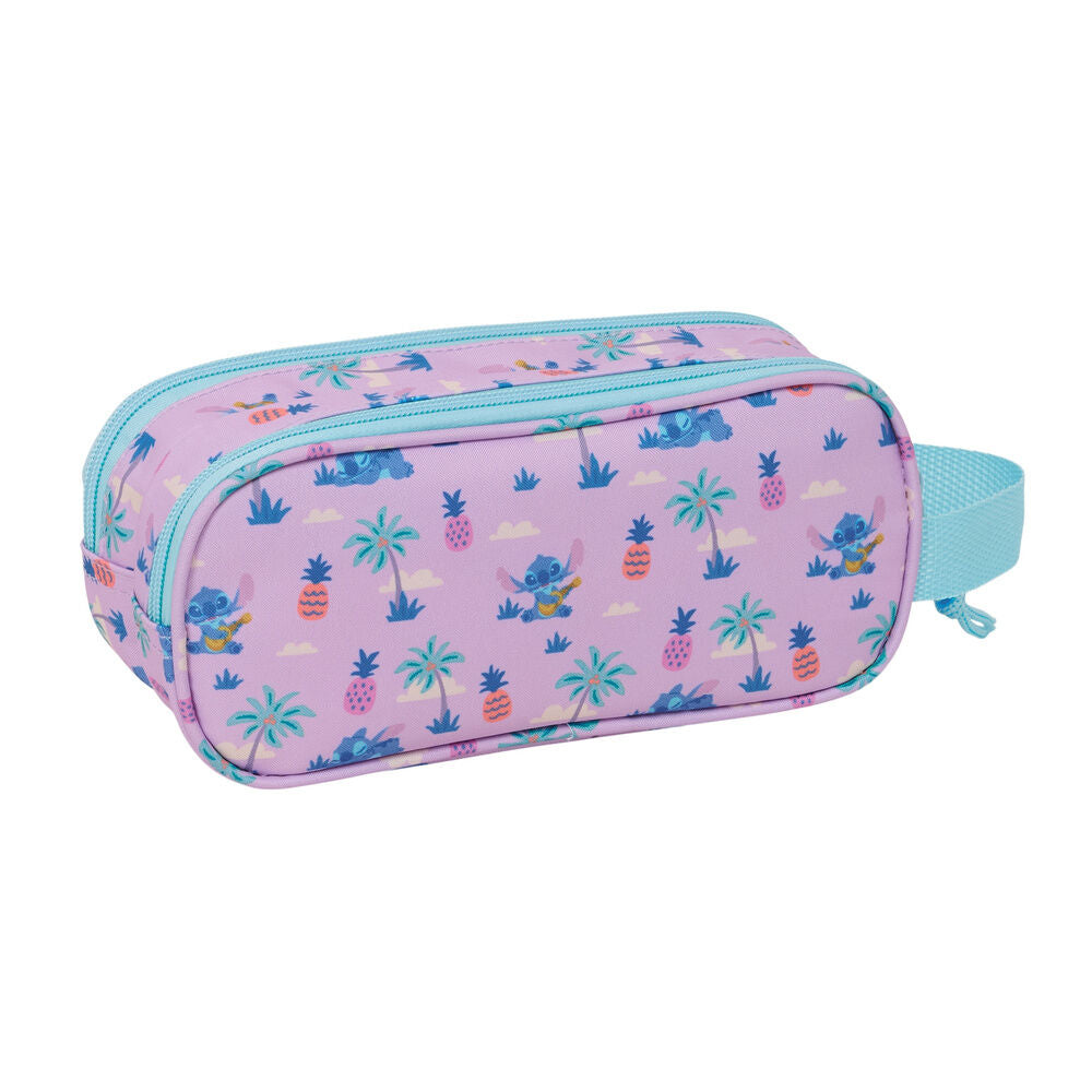 Portatodo doble 3D de Stitch Disney en azul y lila - 2