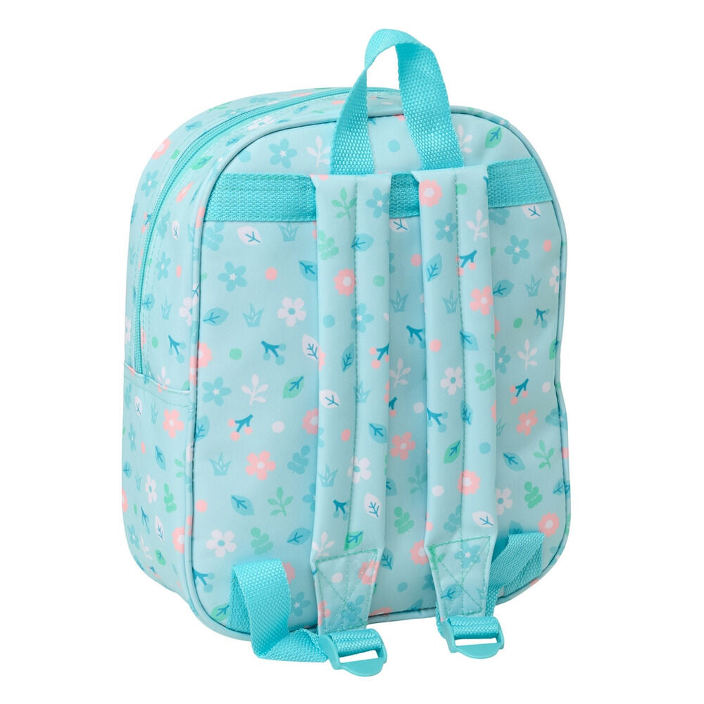 Mochila 3D azul turquesa de Dumbo Disney con flores - 2